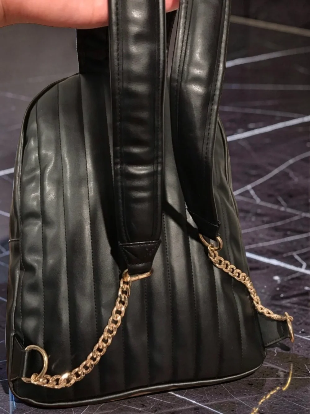 Victoria's Secret Studded Backpack with Chain Accent ✨🤩🖤